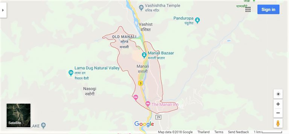 A Night in an Indian Igloo – Map