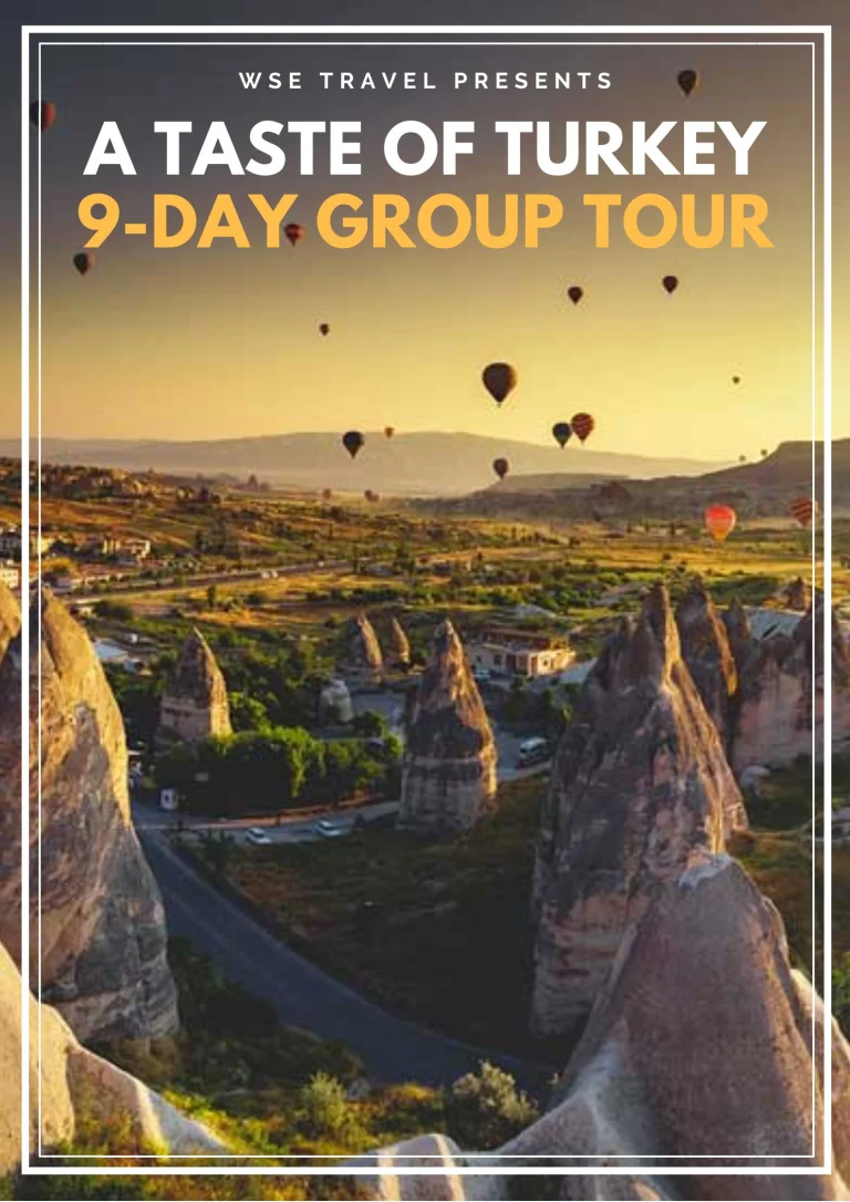 9 day group tour to Turkey in the summer. Visit Istanbul, Cappadocia, Ephesus.