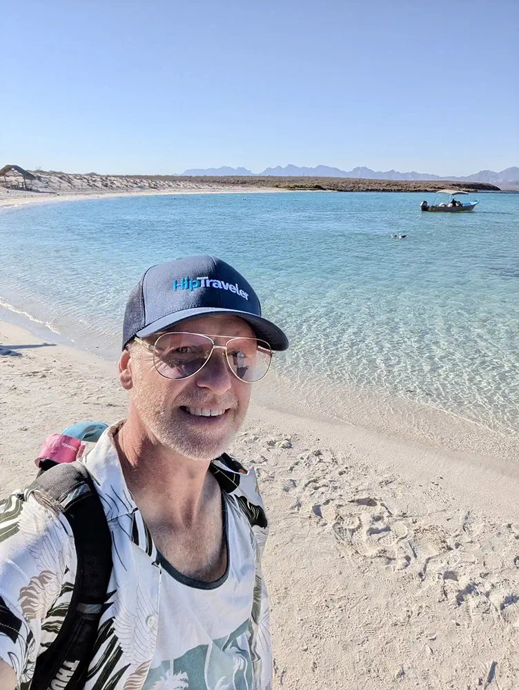 Beautiful white sand beaches in Isla Coronado Loreto