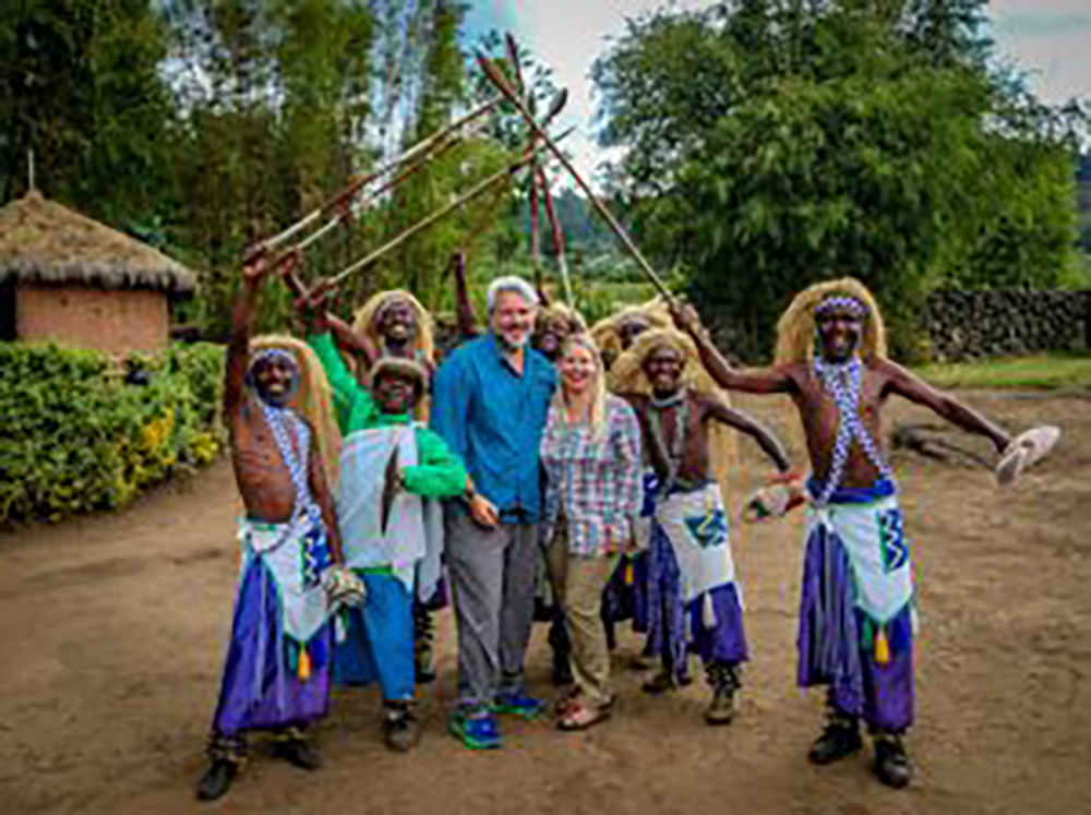 Bret and Mary in Rwanda’s Iby’iwacu Cultural Village