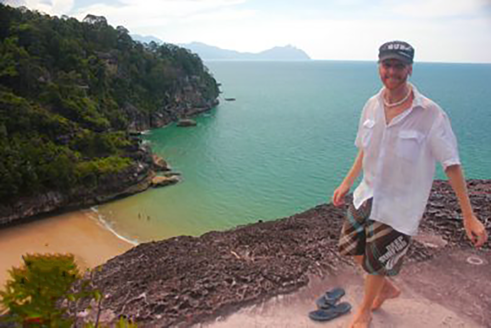 Cliff overlooking Kecil Beach at Bako National Park