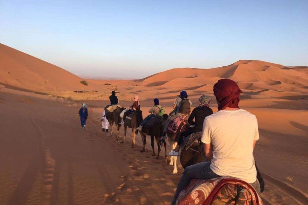Erg Chigaga camel trek through the Sahara Desert - Morocco small group tour