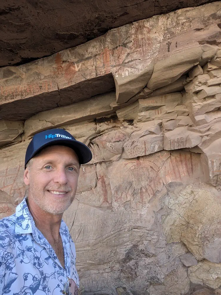 Exploring Prehistoric Cave Paintings near Loreto