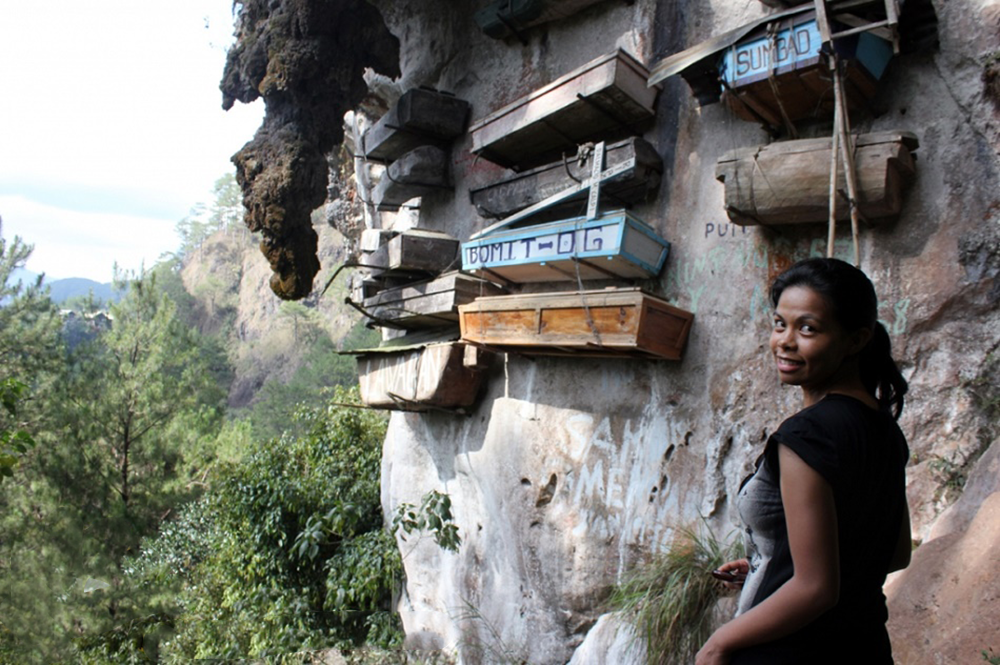 Hanging Coffins – nice view over Echo Valley near Sagada Philippines
