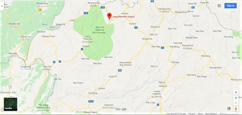 Hill Tribe Trekking In Luang Namtha, Laos – Map