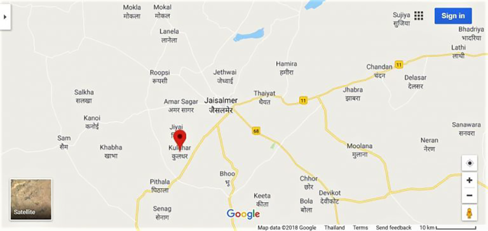 Kuldhara, India – Story of the Forgotten Indian Village – Map