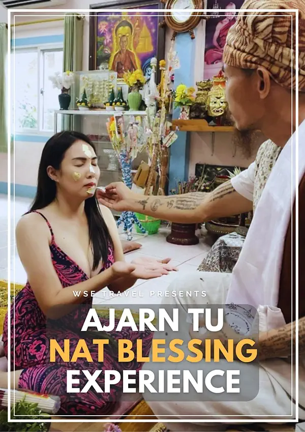 Get a Nat Blessing from sak yant master Ajarn Tu Nametta - sak yant chiang mai, blessing from monk in chiang mai