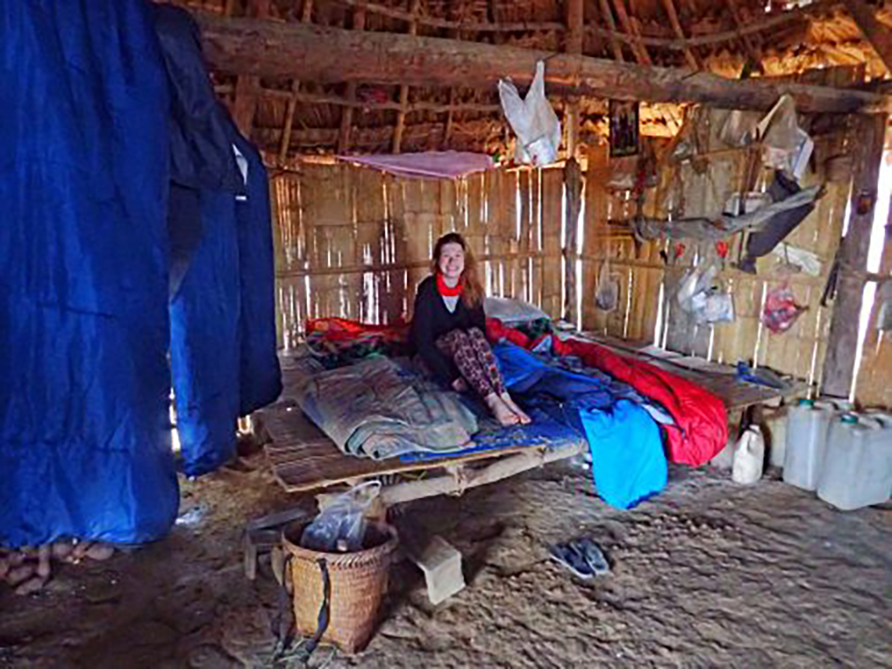 Our second night’s stay and were welcomed by the village Shamen and his family into their wooden home in Luang Namtha Laos