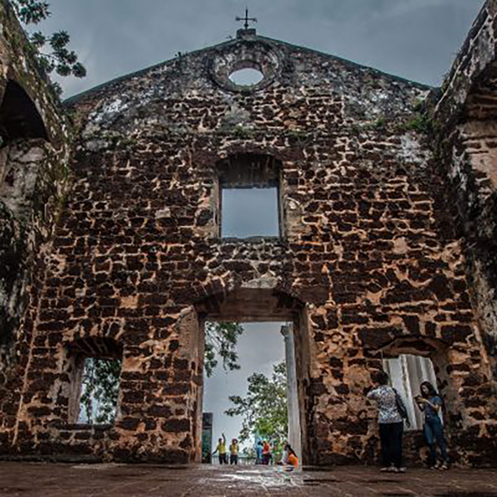 Portuguese ruins, st pauls cathedral in Malacca City Malaysia