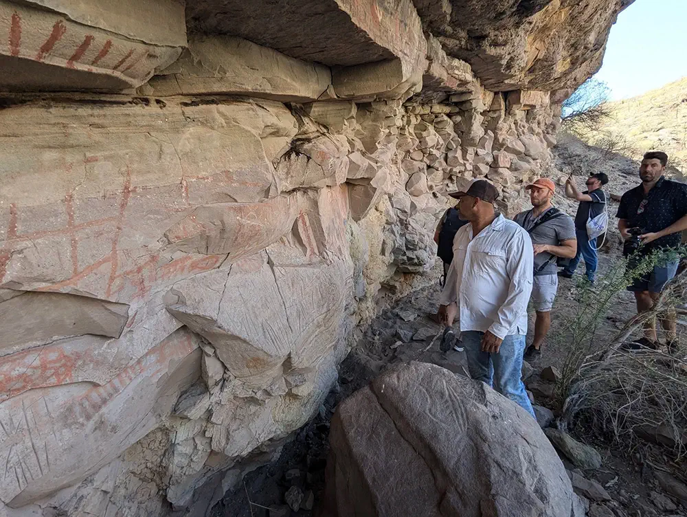 Prehistoric Cave paintings in Baja Sur