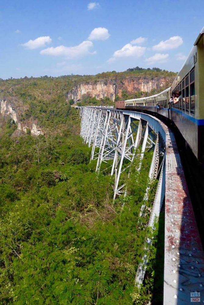 Train in Shan State Myanmar