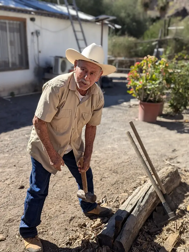 meeting locals in San Javier Baja Sur