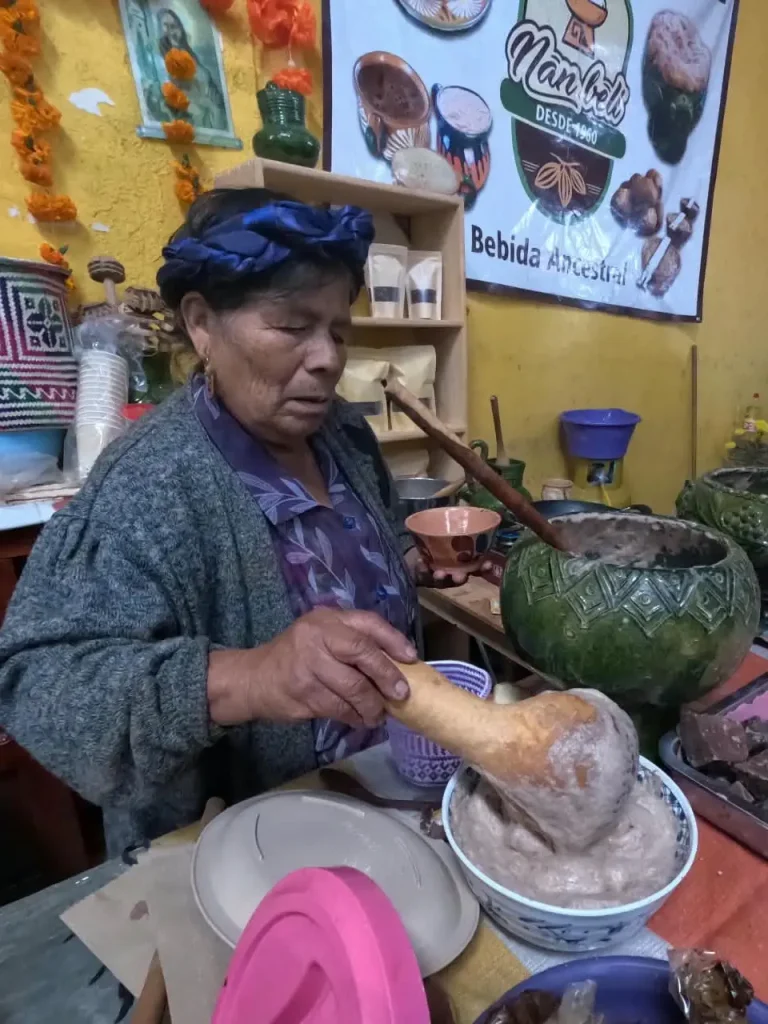 Oaxaca Day of the Dead - Teotitlan del Valle - Small group tour -teotitlan pozontle drink